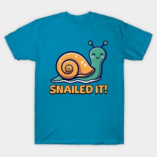 Snailed It! Cute Snail Cartoon! T-Shirt